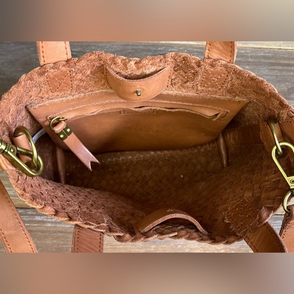 Madewell The Small Transport Crossbody Bag Woven Leather Edition - Picture 4 of 7
